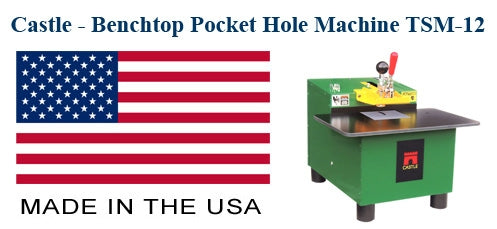 Benchtop - 6 Degree Pocket Hole Cutter - 1 Ph - 110 Volt - Castle TSM-