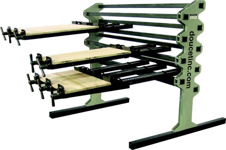 Doucet NWR-8 - 8' Wide - 12 Clamp Rack for Panel Assembly