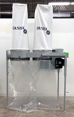 2 Bag - 1 Ph - 5 HP Dust Collector - Dustek Economy Series E500