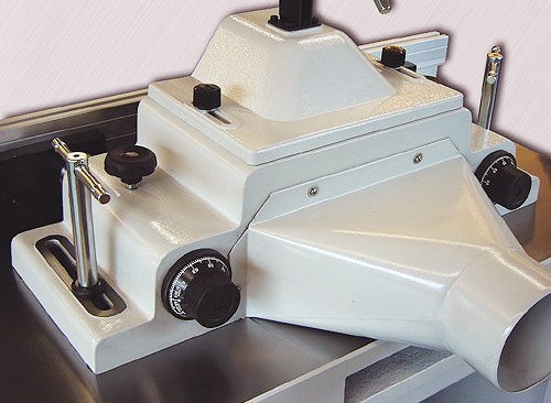 Micro Shaper Fence Adjustment - Cantek Sliding Table Shaper Model SS512TB 